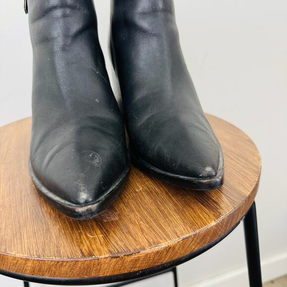 Treasure And Bond Freda Black Leather Bootie Women’s Size 8.5 - Picture 4 of 12